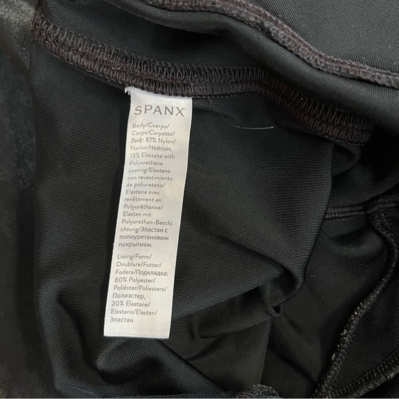 SPANX SPANXshape Faux Leather Leggings in Black - Picture 9 of 9